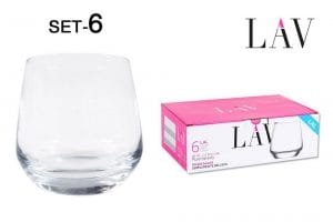 LAL CONJ.6 COPOS VIDRO 345CC