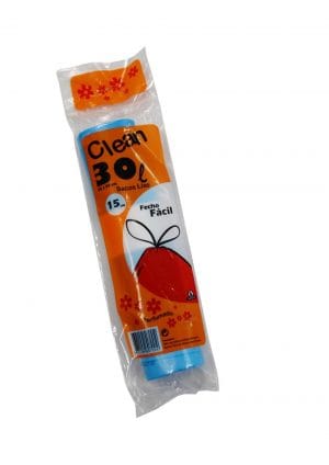 CLEAN SACO DE LIXO  55 + 55 DE 30 L 15 UNID.