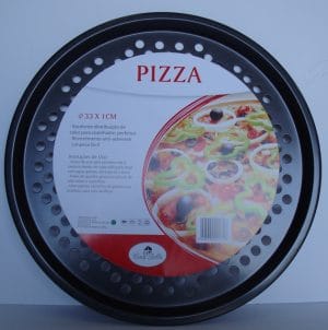 TABULEIRO DE PIZZA C/ FUROS 33 + 1 CM