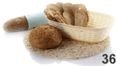 C. CESTO DE PÃO GRANDE C/ 3 CORES 3 LT