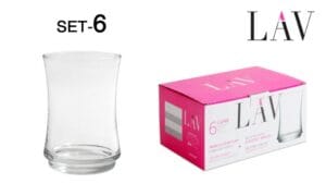 LUNE CONJ. 6 COPOS VIDRO 255 CC