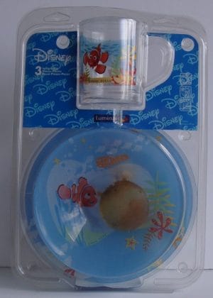 CONJ. 3 PÇS DE VIDRO NEMO