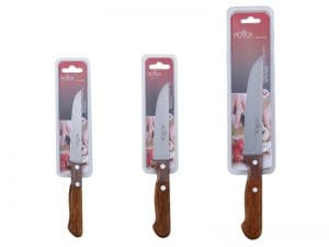 F. EVA FACA C/ CABO DE MADEIRA 9 CM