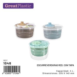 COADOR REDONDO C/ tampa 4 L