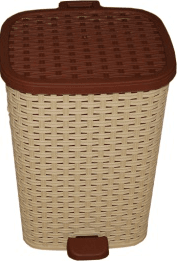 BALDE DE WC C/ PEDAL 12 LT BEGE