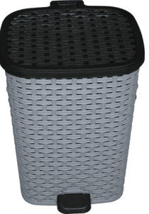 BALDE DE WC C/ PEDAL 6 LT CINZA