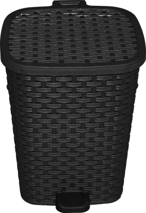 BALDE DE WC C/ PEDAL 12LT PRETO