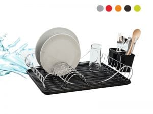 ESCORREDOR DE LOUÇA C/ TABULEIRO SUPOR. TALHERES