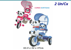 Triciclo musical panda c/ chapeu