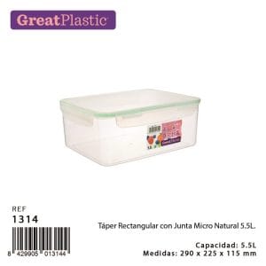 5.5 L CAIXA PLASTICO