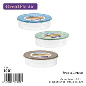 2.2 L  CAIXA PLASTICA