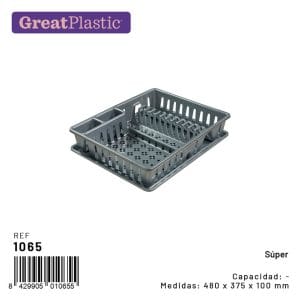 ESCORREDOR DE LOUÇA CINZA