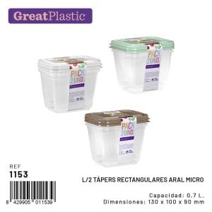 0.70 L  CAIXA CONJ. 2 PLASTICO