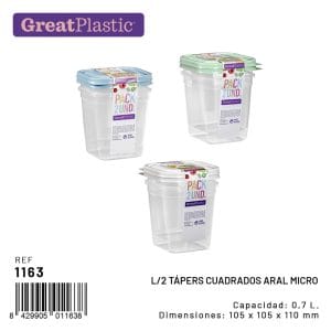 0.70 L CAIXA CONJ. 2 PLASTICO