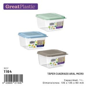 1 L CAIXA PLASTICO
