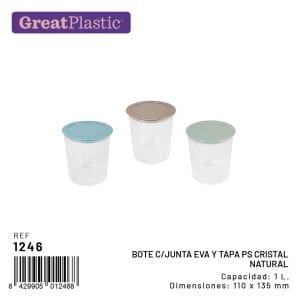 VACO FRASCO C/ TAMPA 1 L