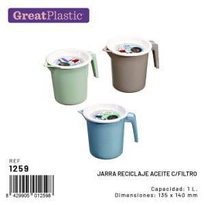 JARRO RECICL. 1 L C/ FILTRO