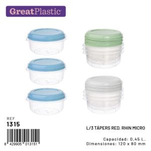 0.50 L CAIXA CONJ. 2 PLASTICO