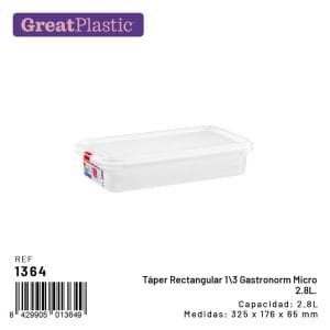 HOT. CAIXA PLASTICO 2.7 L