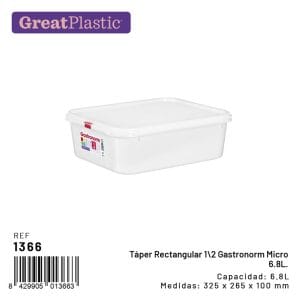 HOT. CAIXA PLASTICO 6.5 L