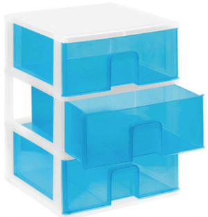 AZUL PRATELEIRA EMPILHAVEL CONJ. 3