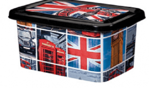 DES. CAIXA PLASTICA C/ TAMPA 15LT LONDRES