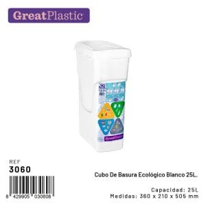 25 LT RECEPIENTE ECOLO. BRANCO
