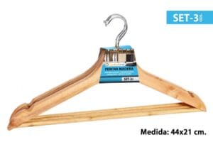 CONJ. 3 CRUZETAS DE MADEIRA