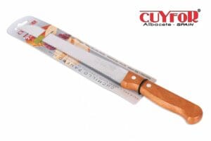 F. I. FACA PÃO C/ CABO DE MADEIRA 20 CM