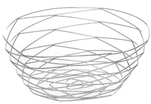 FRUTEIRA EM METAL CROMADO