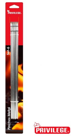 CHU. CONJ. 6 ESPETOS 35 x 2.5 MM