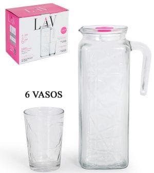 CONJ. 7 PÇS 1 CANECA 120 CC 6 COPOS 205 CC