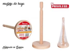 M. SUPORTE DE ROLO DE COZINHA MADEIRA 13 x 22 CM