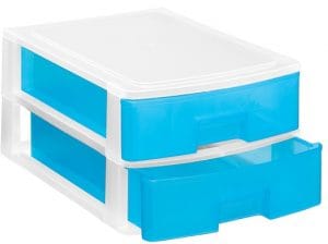 AZUL PRATELEIRA 2 GAVETAS