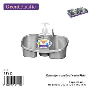 DOSEADOR 2 ESPONJA CINZA