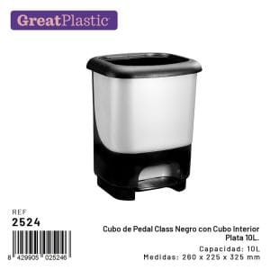 10 LT BALDE DE LIXO C/ PEDAL E TAMPA