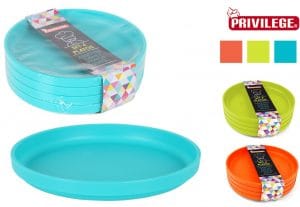 CONJ. 4 PRATOS COR PRIVILEGE