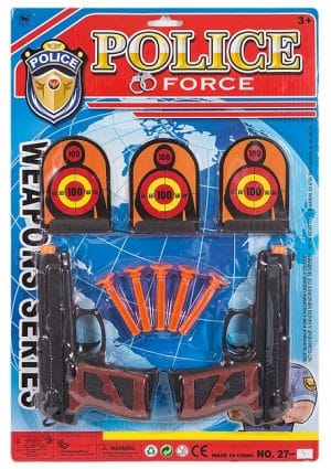 Pistolas c/ dardos e alvo