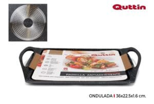 GRELHADOR ONDULADO ANT-ADE. 36 x 22.5 x 1.6 CM