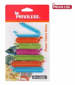 P. CONJ. 7 PINÇAS P/ FECHAR SACOS