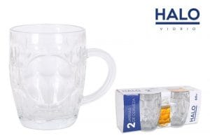 I. CONJ. 2 CANECAS CERVEJA 600 CC