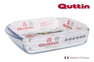 Q. ASSADEIRA VIDRO QUAD. 25 X 21.9 X 5 CM - 1.6L