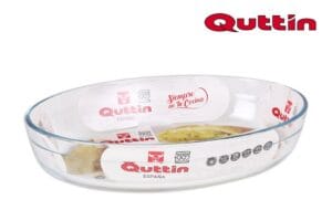 Q. ASSADEIRA VIDRO OVAL 30 x 21 x 6.3 CM - 2.2 L