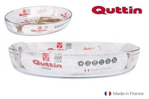 Q. ASSADEIRA VIDRO OVAL 35 x 24 x 6.5 CM - 3.4 L