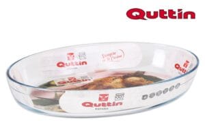 Q. ASSADEIRA VIDRO OVAL 39.6 x 27.3 x 6.6 CM - 4.5 L