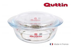 Q. CAÇAROLA VIDRO C/ TAMPA 20.9 x 17.8 x 8.4 CM - 1.1 L