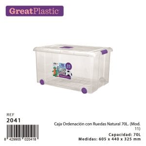 CAIXA MULTIUSOS B. C/ TAMPA 60.5 x 44 x 32.5 CM