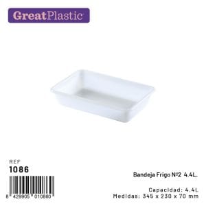 TABULEIRO BRANCO 34.5 x 23 x 7 CM