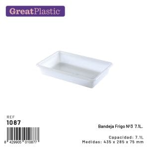 TABULEIRO BRANCO 43.5 x 28.5 x 7.5 CM