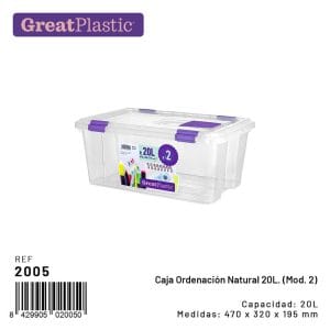 CAIXA MULTIUSOS B. C/ TAMPA 47 x 32 x 19.5 CM